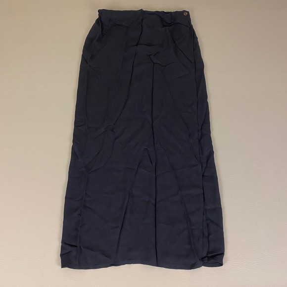 Jesse Kamm Dresses & Skirts - Jesse Kamm Maxi Skirt M/L Navy‎ Blue Rayon High Waist Minimalist Casual Style